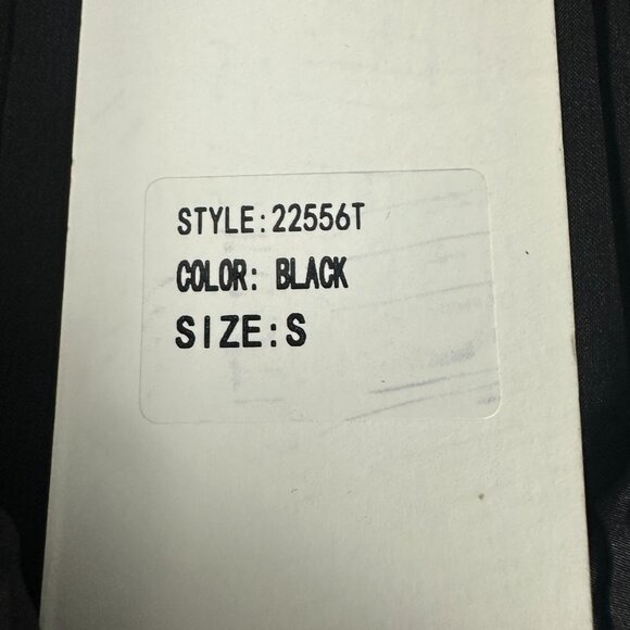 Blue b. Black Long Sleeve Pleated Top Rhinestone Drawstring Detail Size S - Picture 6 of 8